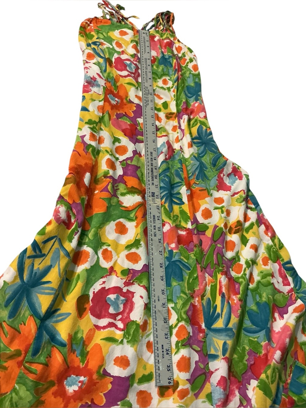 Howard Wolf Women’s Floral Print Design, Strappy Back Maxi Dress - Picture 11 of 14